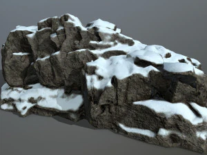 snow rocks 3D Model