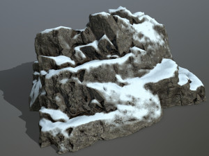 snow rocks 3D Модель