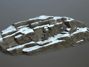 snow rocks 3D Model