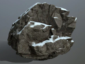 snow rocks 3D Model