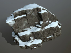 snow rocks 3D Model