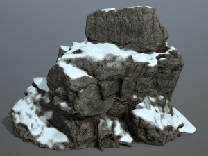 snow rocks 3D Модель