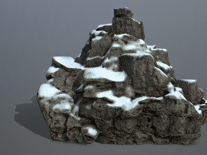 snow rocks 3D Модель