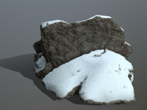 snow rocks 3D Модель