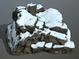 snow rocks 3D Model