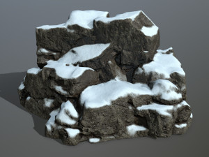 snow rocks 3D Модель
