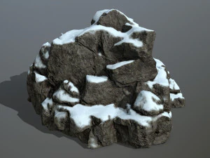 snow rocks 3D Model