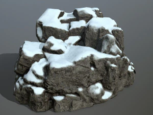 snow rocks 3D Model
