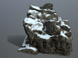snow rocks 3D Модель