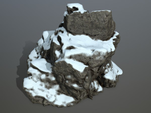 snow rocks 3D Модель
