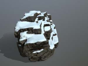 snow rocks 3D Модель
