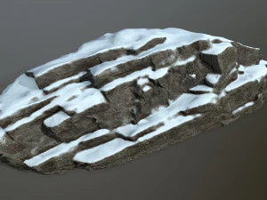 snow rocks 3D Model