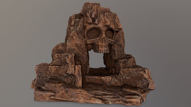 skull cave 3D 模型 .c4d .max .obj .3ds .fbx .stl .blend 