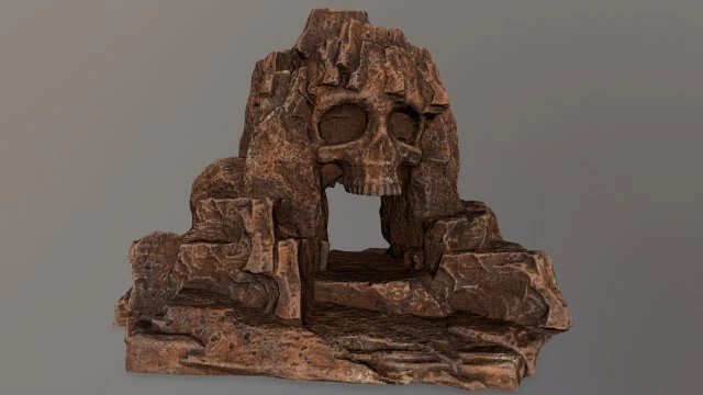skull cave 3D Model .c4d .max .obj .3ds .fbx .stl .blend 