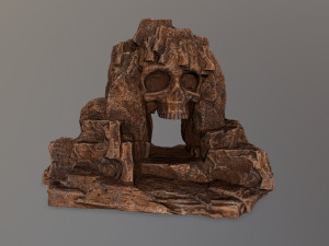 skull cave 3D 模型