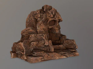 skull cave 3D Model