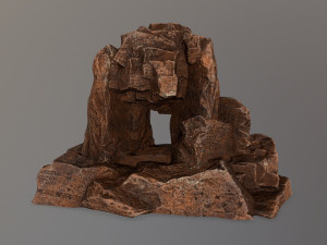 skull cave 3D 模型