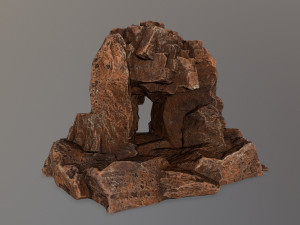 skull cave 3D 模型