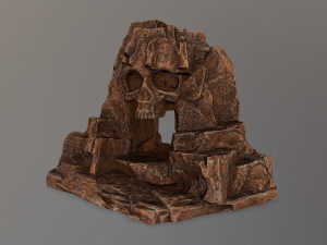 skull cave 3D 模型