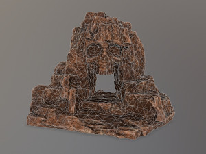 skull cave 3D 模型