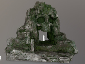skull cave Model 3D