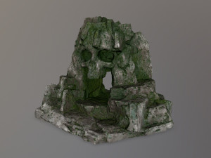skull cave Model 3D