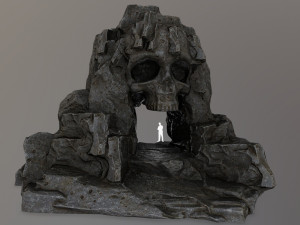 skull cave 3D मॉडल