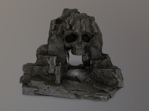 skull cave 3D 모델