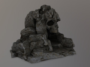skull cave 3D 모델