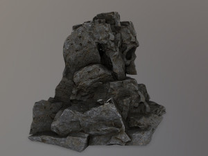 skull cave 3D 모델