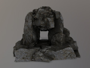 skull cave 3D 모델