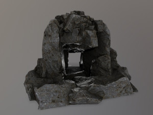 skull cave 3D 모델