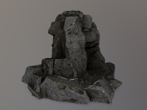skull cave 3D 모델