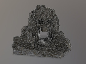 skull cave 3D 모델