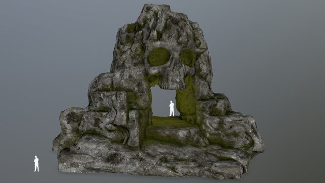 skull cave 3D 模型 .c4d .max .obj .3ds .fbx .stl .blend