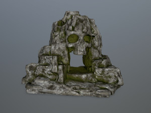 skull cave 3D 模型