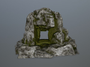 skull cave 3D 模型
