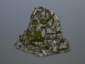 skull cave 3D 模型
