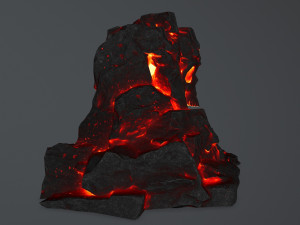 lava skull cave 3D 모델