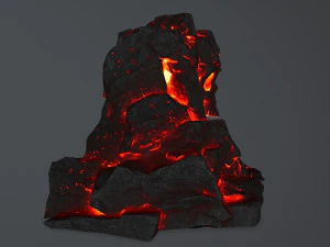 lava skull cave 3D Model