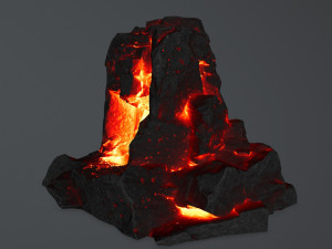lava skull cave 3D 모델