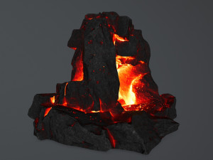 lava skull cave 3D 모델