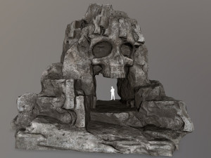 skull cave 3D मॉडल