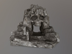 skull cave Model 3D