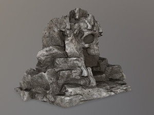 skull cave Model 3D