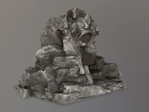 skull cave 3D Model