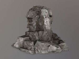 skull cave Model 3D