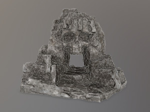 skull cave Model 3D