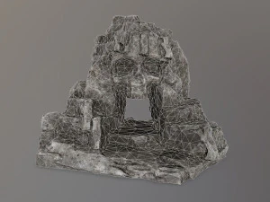 skull cave 3D Model