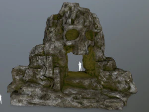 jaskinia czaszki Model 3D